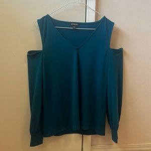 Express -Open Shoulder Long Sleeve Top